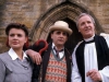 Sophie, Sylvester & Nicholas Parsons in The Curse Of Fenric